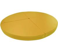 AYCDL Pole Dancing Pole for Home Round Folding Portable Pole Dance Crash Mat, Exercise and Yoga Safety Cushion w/EPE Foam Padding & Pleather Covering, 1.2m/1.5m/1.6m/,Yellow-120cmx3cm/47.2inx1.2in