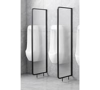 AYCDL Public Health Partition Wall Partition Translucent Glass Panel, Urinal Privacy Screen Baffle Partition Protection Screen, Men's Waterproof Urinal Partition,Partition*1