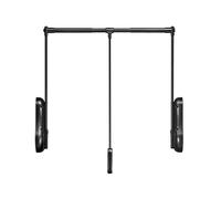 AYCDL Pull Down Closet Rod,Adjustable Pull Down Closet Rod - Silent Buffer Type Hanger for Bedrooms, Corridors & Fitting Rooms, Black, 510-650mm Width, Space-Saving C,Black-850-1150