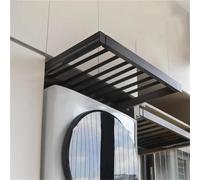 AYCDL Pull Out Drying Rack for Closet and Laundry Room - Extendable Pants Organizer Drawer, Space Saving Aluum Alloy Shelf Above Washing Machine, Length Adj,Black-61cm/24inch