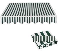 AYCDL Replacement Shade Fabric for Patio Umbrella Waterproof Polyester Canopy Cover for Balcony Retractable Awning Sun Shelter Material,Green-3x1.5m(10x5ft)