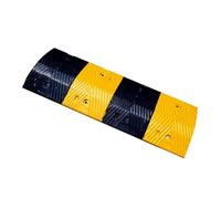AYCDL Rubber Speed Bump,Modular Driveway Speed ??Bumps,Combinable Length Speed Limit Pad,Eye-catching Car the Way Slope Pad,for Road,Black+yellow-100x35x4cm