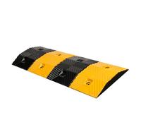 AYCDL Rubber Speed Bump,Modular Driveway Speed ??Bumps,Eye-catching Car the Way Slope Pad,Combinable Length Speed Limit Pad,for Road,Black+yellow-100x35x5cm