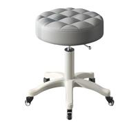 AYCDL Saddle Chair,Heavy Duty Rolling Stool Adjustable Swivel Stool Chair with Bearing Wheels and for Kitchen Esthetician Studio Drafting Salon Tattoo Work Office Be,Grey