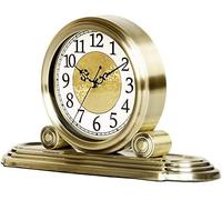 AYCDL Silent Quality Clock Mantel Clock, Carriage Clock, European Vintage Retro Ornaments Porch Mute Quartz, Suitable for Living Room Studio Kitchen Mantel Clocks