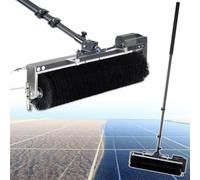 AYCDL Solar Panel Cleaning Roller Brush with Automatic Rotating, Adjustable Water Pole, 10m Hose & Pump, 5.5m Extension for Photovoltaic Panels,7.5m