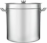 AYCDL Soup Bucket/Pot for Thick Stainless Steel Soup with Compound Bottom, Non -Magnetic Brine of Large Commercial Capacity ，45cm