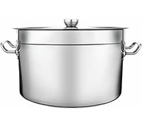 AYCDL Soup Pot/Soup Bucket/e for Non -Magnetic Brine of Large Commercial Capacity with Compound Thick Stainless Steel ，40cm