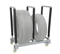 AYCDL Spare Tire Storage Rack on Wheels for Garage and Workshop Organization - Heavy-Duty Mobile Tire Organizer for Auto Shop Efficiency,2 wheels