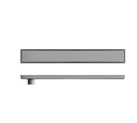 AYCDL Stainless Steel Rectangle Shower Drain,Reversible 2-In-1 Cover Tile Insert Grate Removable,Linear Shower Drain,Gold,8.5 * 40cm,Brushed-8.5 * 60cm