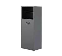 AYCDL Stainless Steel Shower Wall-Mounted Storage Shelf No Tile Needed Bathroom Corner Cabinet Grey 15.7x7.9x4.9in - Perfect for Modern Bathrooms,Grigio-19.7x7.9x5.5in