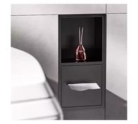 AYCDL Stainless Steel Shower Wall-Mounted Storage Shelf No Tile Needed Bathroom Corner Cabinet Grey 15.7x7.9x4.9in - Perfect for Modern Bathrooms,Grigio-15.7x7.9x4.9in