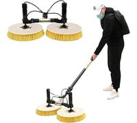 AYCDL Telescopic Solar Panel Cleaner, 350cm PV Panel Washing Brush with Water Hose, Outdoor Cleaning Tool for Photovoltaic Panels,Dualpurpose-350cm