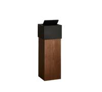 AYCDL Trash Bin Wooden Rolling Cover Kitchen Trashs Can,Rectangular Bathroom Litter Bins Bedroom Big Size Garbage Cans With Lid Trash Bin,8 Liters