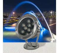 AYCDL Underwater Pond Light LED Fountain Lights Low Voltage AC12/24V IP68 Waterproof Submersible LED Pool Light for Outdoor Ponds Fountain Spotlight,Blue-3W-AC12V