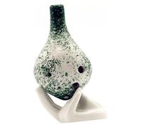 AYCDL Unique Natural Smoked Ocarina Shape Ocarina Professional Ocarina Gradient Hand-Painted Playing 6-Hole Ocarina Six-Hole Teaching Ceramic Making Ocarina