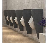 AYCDL Urinal Partition Urinal Baffle, Wall Mounted Urinal Partition, Public Health Partition Urinal Privacy Screen, Men's Toilet Waterproof Urinal Partition,Dark Gray-4PCS