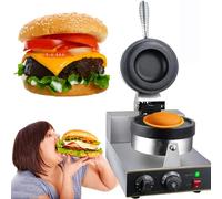 AYCDL Waffle Maker Commercial Electric Burger Waffle Maker Machine, Non Stick Electric Panini Press Burger Machine 50-300℃ Temperature Control, Egg Waffles Baker Mach,A
