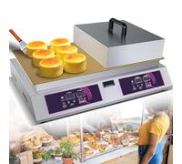 AYCDL Waffle Maker Commercial Electric Souffle and Muffin Maker, Copper Heating Plate for Even Baking, Ideal for Restaurants and Snack Bars,Single Head,Double Head