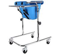 AYCDL Walker for Children with Cerebral Palsy,Lightweight Folding Four Wheel Walker,Adjustable High Carbon Steel Frame Disabled Assistive Equipment for The Elderly,Pi,Blue