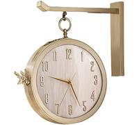 AYCDL Wall clock Wall Clock Silent Wall Clock Double Sided Wall Clock Modern Simple Style Decor Wall Clock Non-ticking Classic numeral Clock Interior Decora,A