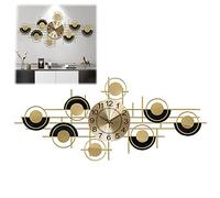 AYCDL Wall Clocks, 3D Metal Decoration Clocks, Silent Non Ticking Modern Large Quartz Decoration Wall Watches for Bedroom,Kitchen,Living Room,90X39CM