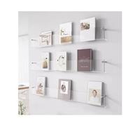 AYCDL Wall Mounted Bookshelf, Transparent Brochure Rack, Acrylic Magazine Rack, Information Display Rack, Transparent Picture Book Rack, 3-tier Office Supplies Newspa,One Color-70cm