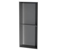 AYCDL Wall-Mounted Shower Shelf Stainless Steel No Tile Needed Rectangular Storage Box for Kitchen & Cabinets Grey 28 x 120 x 12.5 cm - Durable & Stylish Ba,Grigio-28x70x12.5cm