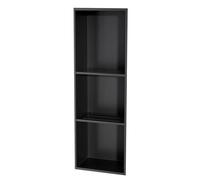 AYCDL Wall-Mounted Shower Shelf Stainless Steel No Tile Needed Rectangular Storage Box for Kitchen & Cabinets Grey 28 x 120 x 12.5 cm - Durable & Stylish Ba,Nero-28x90x12.5cm