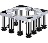 AYCDL Washing Machine Stand BaseWashing Machine Stand Base Heavy Duty 4/8/12 Legs Adjustable Dryer Refrigerator Holder Bracket length/width 40-65cm Universal High Rac,12legs-24-27cm