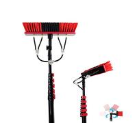 AYCDL Window Cleaning Pole, 24FT Telescopic Brush Kit for Solar Panel and Conservatory Roof Cleaning, Extendable Water Fed Window Cleaner,30cm Brush Head-30FT/9M