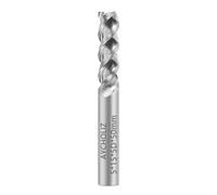 AYCHOLIZ Carbide Square End Mill - 3 Flute 5mm Milling Cutter - High Feed U-Type Design - for Roughing and Finishing - for Milling Aluminum Applications - Professional Mill Bits Sets