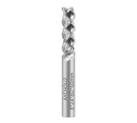 AYCHOLIZ Carbide Square End Mill - 3 Flute 8mm Milling Cutter - High Feed U-Type Design - for Roughing and Finishing - for Milling Aluminum Applications - Professional Mill Bits Sets