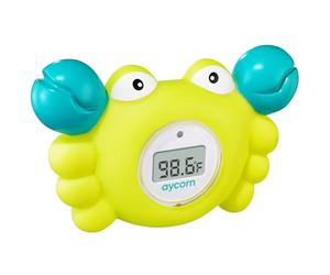 Aycorn Digital Baby Bath and Room Thermometer. Fast and Accurate Water Readings with LED Warning Alarm Ensures Your Child's Safety. Cute Floating Bathtub Toy Makes Perfect Bathtime Fun for Infants