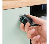 AYCORN Magnetic Child Lock Cabinets - Baby Magnet Security for Cabinet, Door and Drawer - 10 Locks and 2 Keys - Includes Instruction Video - No Drilling or Screws - Black