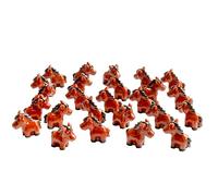 Aydinids 25 Pcs Mini Horse Figurines Horses Resin Horse Foal Models Tiny Horses Set Miniature Pony Mini Resin Animals Fairy Garden Accessories for Landscape Terrarium Cake DIY Outdoor Statue