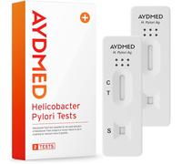 AYDMED 2 x Helicobacter Pylori Tests | H Pylori Test Kit for Home Self-Test Faecal Screening of Stomach Ulcers & Gastritis | Stomach Ulcer Test | Results in 10 Minutes | 98% Accuracy | CE Certified