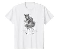 Aye-Aye Lemur Cute Vintage Animal Print Wildlife Birthday T-Shirt, Youth, White, X-Small