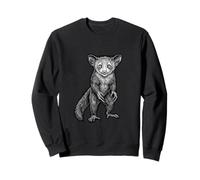 Aye Aye Lemur Madagascar Wildlife Sketch Sweatshirt
