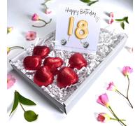 Aye Do Gifts Women's 18th Birthday Cubic Zirconia Earrings Gold Balloon Mini Gift Hamper in Silver Aye Do Gifts Silver One Size