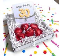 Aye Do Gifts Women's 30th Birthday Cubic Zirconia Silver Bracelet & Gold Balloon Hamper | Size: 1 Pack Aye Do Gifts Silver 1 Pack