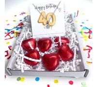 Aye Do Gifts Women's 40th Birthday Cubic Zirconia Necklace Gold Balloon Mini Gift Hamper in Silver | Size: 16 inches Aye Do Gifts Silver 16 inches