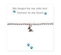 Aye Do Gifts Women's No Longer By My Side - Dog Bracelet & Gift Card in Silver Aye Do Gifts Silver One Size