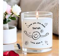 Aye Do Gifts Women's Personalised I Love You This Much Candle Gift Set in Cream Aye Do Gifts Cream