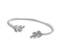 Aye Do Gifts Women's Silver Leaf Bangle | Size: Adjustable Aye Do Gifts Silver Adjustable