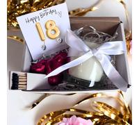 Aye Do Gifts Women's Small 18th Birthday Gold Balloon Hamper | Candle, Earrings, Chocolates in White Aye Do Gifts White