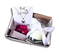 Aye Do Gifts Women's Small Best Cat Mum Gift Hamper - Necklace, Chocs & Candle in White Aye Do Gifts White