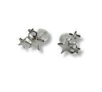 Aye Do Gifts Women's Star Burst Silver Stud Earrings Aye Do Gifts Silver One Size