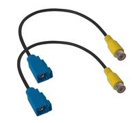 AYECEHI Reverse Camera Adapter Fakra to RCA Reversing Parking Female Plug Cable Compatible with Select Mercedes Benz Volvo Ford Vehicle Navigation Radio System Camera Reversing Parking Cable Adaptor