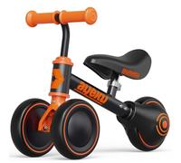 AyeKu Baby Balance Bike, Bikes for Toddlers Age 12-24 Months, Best Gifts for Girls Boys to Scoot Around with Comfortable Adjustable seat in 3 Wheels (Black)